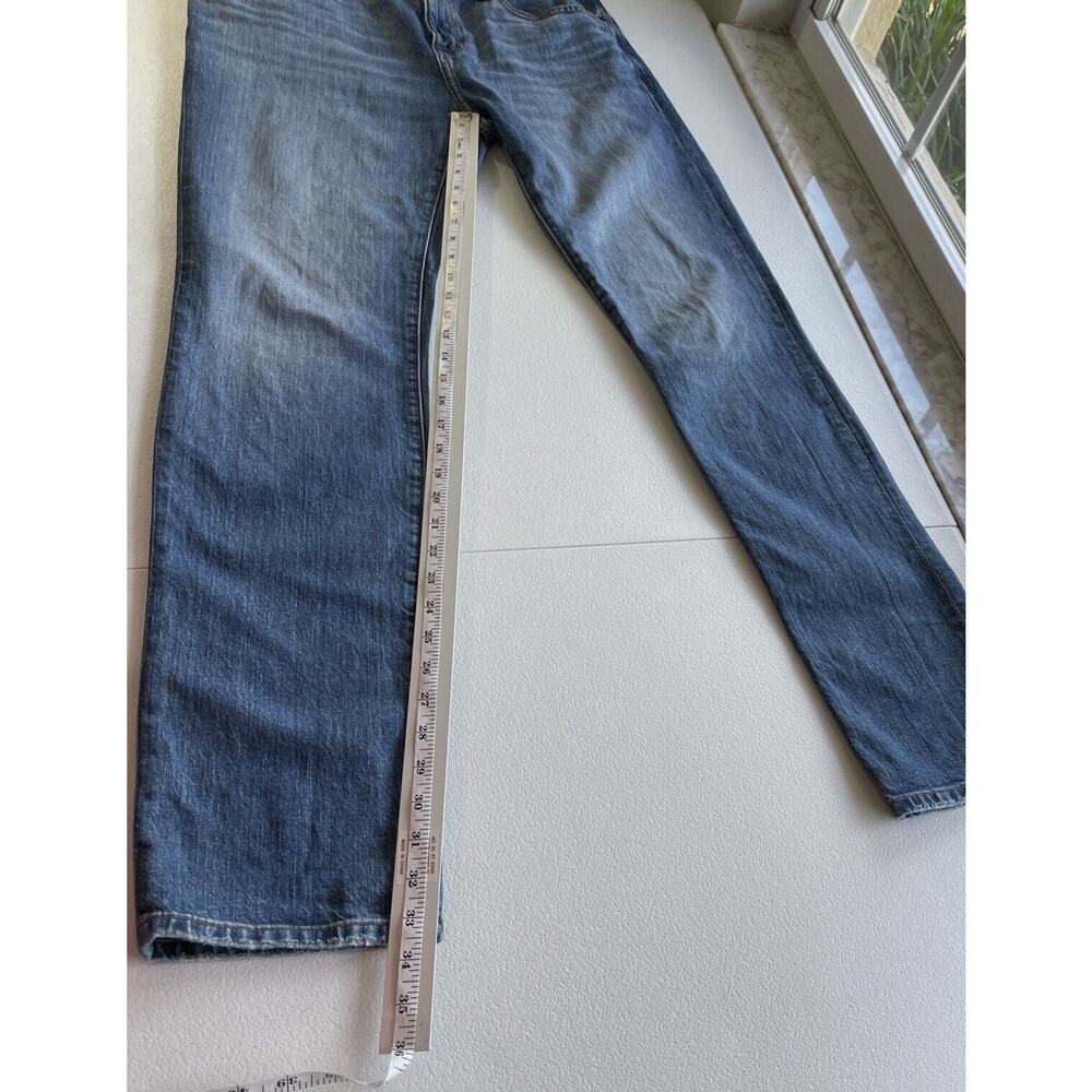 J.Crew Factory Jeans Men Slim Straight Flex 32X34 (33.5X33.5 Actual) Blue Denim - Picture 12 of 13